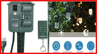 Great product  DEWENWILS Outdoor Power Stake Timer Waterproof 100FT Wireless Remote Control 6 Gr [upl. by Araik]