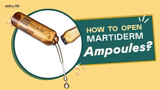 How To Open Ampoule Correctly ftMartiderm I Best Way To Open And Apply Ampoule [upl. by Jaquith]