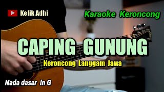 CAPING GUNUNG KARAOKE KERONCONG LANGGAM JAWA [upl. by Stroud]