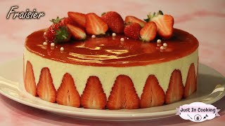 Recette de Fraisier à la Crème Diplomate [upl. by Lira]