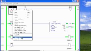 programacion de timers plc Allen Bradleymp4 [upl. by Adeehsar]