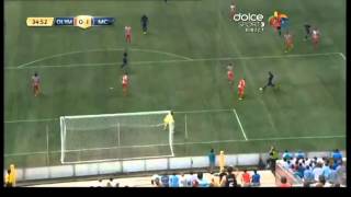 Olympiacos FC vs Mancester City 22 02082014 Stefan Jovetic Goal [upl. by Ahserkal]