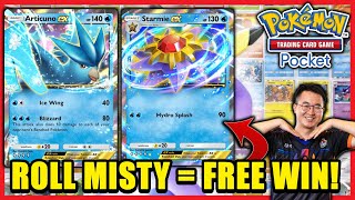 Articuno Starmie EX Deck Roll Misty  Free Win No Counter Play  Pokémon TCG Pocket [upl. by Beau857]