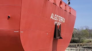 Close up of the Algoterra pulling into lock 7 [upl. by Glenda]