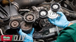 How To Check amp Change Your Vehicles Serpentine Belt Tensioner amp Idler Pulley [upl. by Tnilf]