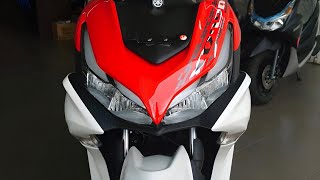 2024 New YAMAHA AEROX 155 STANDARD VERSION RED Review and Walkaround [upl. by Itsrejk490]