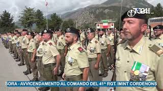 SORA AVVICENDAMENTO AL COMANDO DEL 41 RGT IMINT CORDENONS [upl. by Eimot159]