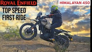 Royal Enfield Himalayan 450 Top Speed First Ride Review  On Road Off Road MotoVlog [upl. by Heyde]