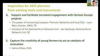 Inge Van Oost presentation EIPAGRI Seminar CAP Strategic Plans key role of AKIS in Member States [upl. by Herstein]