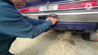 hidden trailer Hitch Cuda Challenger ebody [upl. by Screens]