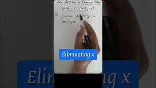 Class10 EliminationMethod SolvingPLE2V Solvingforxandy 2024 raghavamathtricks [upl. by Irvin]