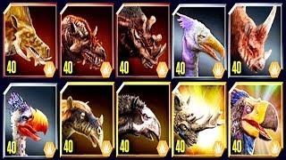 ALL LEVEL 40 SAVANNAH CENOZOICS JURASSIC WORLD [upl. by Seligmann]