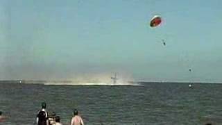 Plane Crashes into water Pilot Ejects [upl. by Dnalevelc109]