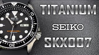 TITANIUM SEIKO SKX007 Mod  A Dream Lightweight SKX009 is here [upl. by Ahseral407]