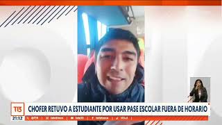 Chofer retuvo a estudiante por usar pase escolar fuera de horario [upl. by Lleddaw]