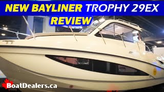 NEW Bayliner Trophy 29EX walkthrough [upl. by Kenji]