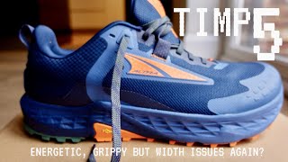 ALTRA TIMP 5 aka quotTIMPGOAT  lots of energy great grip but width issues altra timp5 trailrun [upl. by Bedad668]