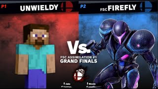 UnWieldy Steve Vs firefly Dark Samus Grand Finals FSC Smash Assimilation [upl. by Memory246]