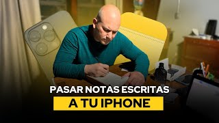 COMO PASAR NOTAS ESCRITAS A TU IPHONE [upl. by Yrtsed]