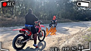 KTM 250 VS CRF450R  I RACED AGAINST MY OWN BIKE  COUNTRYRO [upl. by Ahsennek266]