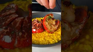 Lobster Risotto 🦞 food cooking recipe [upl. by Milas]