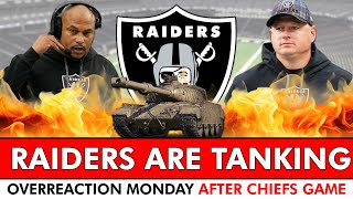 RAIDERS ARE TANKING  Antonio Pierce amp Luke Getsy Hot Seat  Overreaction Monday After Chiefs Game [upl. by Asil]