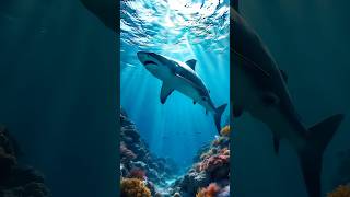 Watch out for sharks cute cutestory funny animatedstories baby [upl. by Anawd]