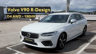 BEGTEST  Volvo V90 RDesign D4 AWD 2019  Full Review [upl. by Hareema532]