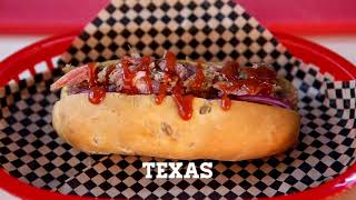 ХотДог с рваным мясом Техас Torn Meat Hot Dog Texas [upl. by Codi]