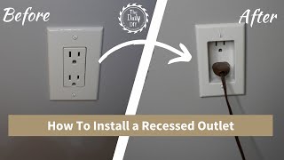 How To Install a Recessed Outlet Receptacle In Only 5 Minutes [upl. by Eiclek]