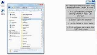 DAEMON Tools Lite how to create portable installation [upl. by Adnylg]