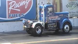 Detroit Diesel Powered Drag Racing Kenworth At Truckin For Kids 2012 [upl. by Nerahs947]