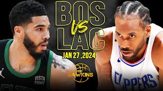 Boston Celtics vs Los Angeles Clippers Full Game Highlights  January 27 2024  FreeDawkins [upl. by Brittan250]