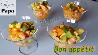 Verrines avocat mangue crevettes [upl. by Fabrienne]