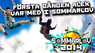 Första gången Alex är programledare för sommarlov hoppar han fallskärm in Ur Sommarlov 2014 [upl. by Mozelle]