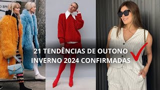 21 TÊNDENCIAS DE MODA OUTONO  INVERNO 2024 [upl. by Nevetse]