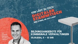 Digitaler Stammtisch  Schulungsangebot der cogniport [upl. by Enimrac]