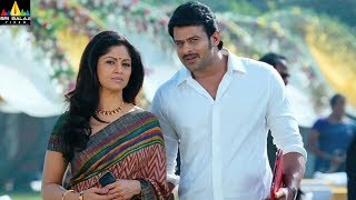 Mirchi Movie Prabhas and Nadhiya Scene  Latest Telugu Movie Scenes  Sri Balaji Video [upl. by Eslek377]