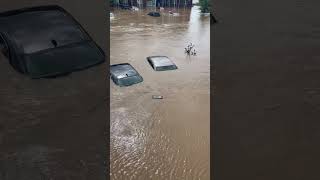 Severe flooding in Fletcher North Carolina due to Hurricane Helene [upl. by Anoyet]