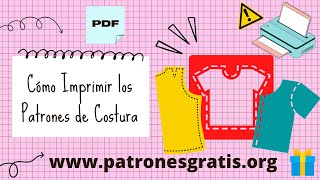 Cómo Imprimir Patrones de COSTURA de manera CORRECTA✨  Descargalos Gratis desde mi Página Web 🌸 [upl. by Nerhtak]