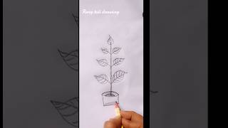 Plante tree drawingplanten tree shorts foryou india [upl. by Dell]