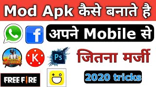 How To Make Mod Apk In 2020  Kisi Bhi App Ka Mod Apk Kaise Banaye  Mod Kaise Banaye [upl. by Caye]