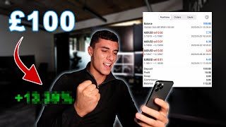 £100 FOREX TRADING CHALLENGE  EP2 [upl. by Kazmirci]