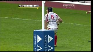 Edinburgh v Ulster 25042010 Stephen Ferris Try [upl. by Girovard34]