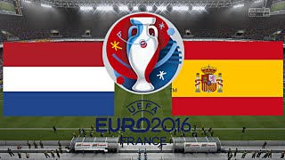 NIEDERLANDE gegen SPANIEN  EM 2016 FRANKREICH  HALBFINALE ◄NED 10► [upl. by Russia]