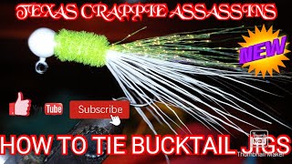 how to tie bucktail jigs for crappie [upl. by Akihc]