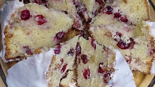 Easy cranberry cake recipe  Amazing dessert for tea [upl. by Aihpledalihp]