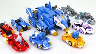 MonKart Beast Car MegaCombo LeoMegaRoid BeatCombo BeatRoid Magnetic Combine Car Robot Toys [upl. by Ailegnave742]