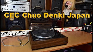 CEC BD 2000 precision turntable CEC Chuo Denki JAPAN [upl. by Danby]