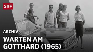 Gotthard Rückreiseverkehr 1965  Autofahren in den 60er Jahren  SRF Archiv [upl. by Kono]